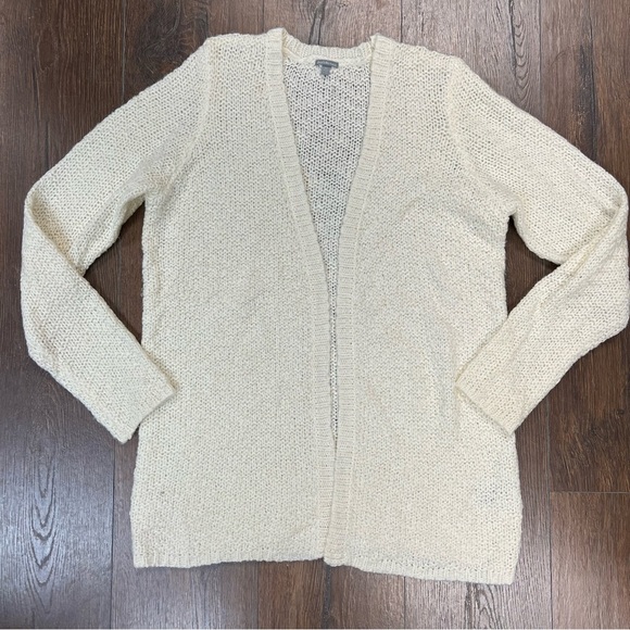 Charlotte Russe ivory open cardigan SZ MED - Picture 1 of 4